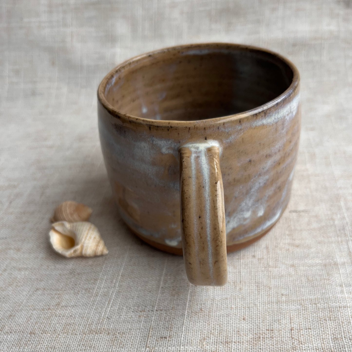 Handmade Ceramic Mug, Coastal Seashell Range