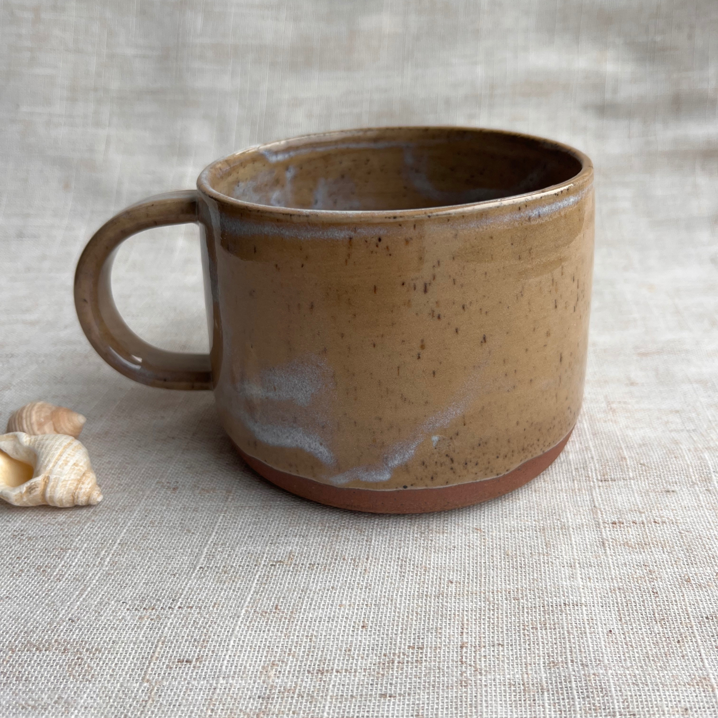 Handmade Ceramic Mug, Coastal Seashell Range