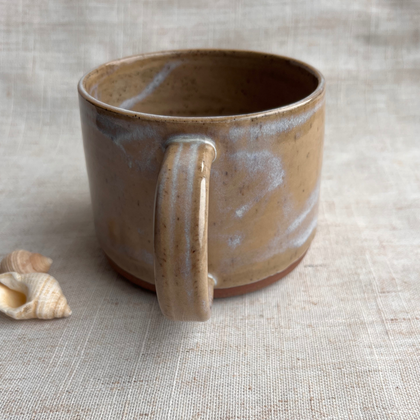 Handmade Ceramic Mug, Coastal Seashell Range