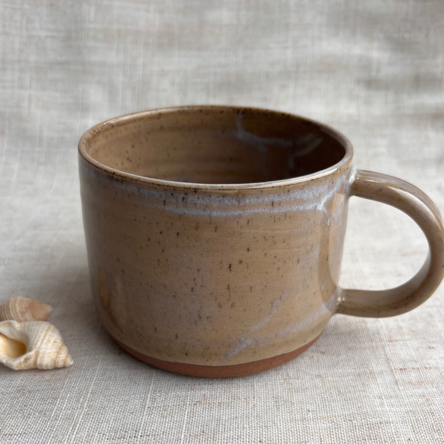 Handmade Ceramic Mug, Coastal Seashell Range