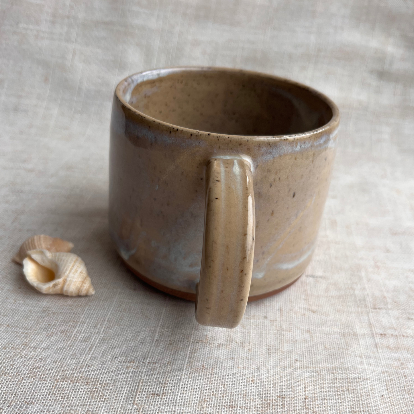 Handmade Ceramic Mug, Coastal Seashell Range