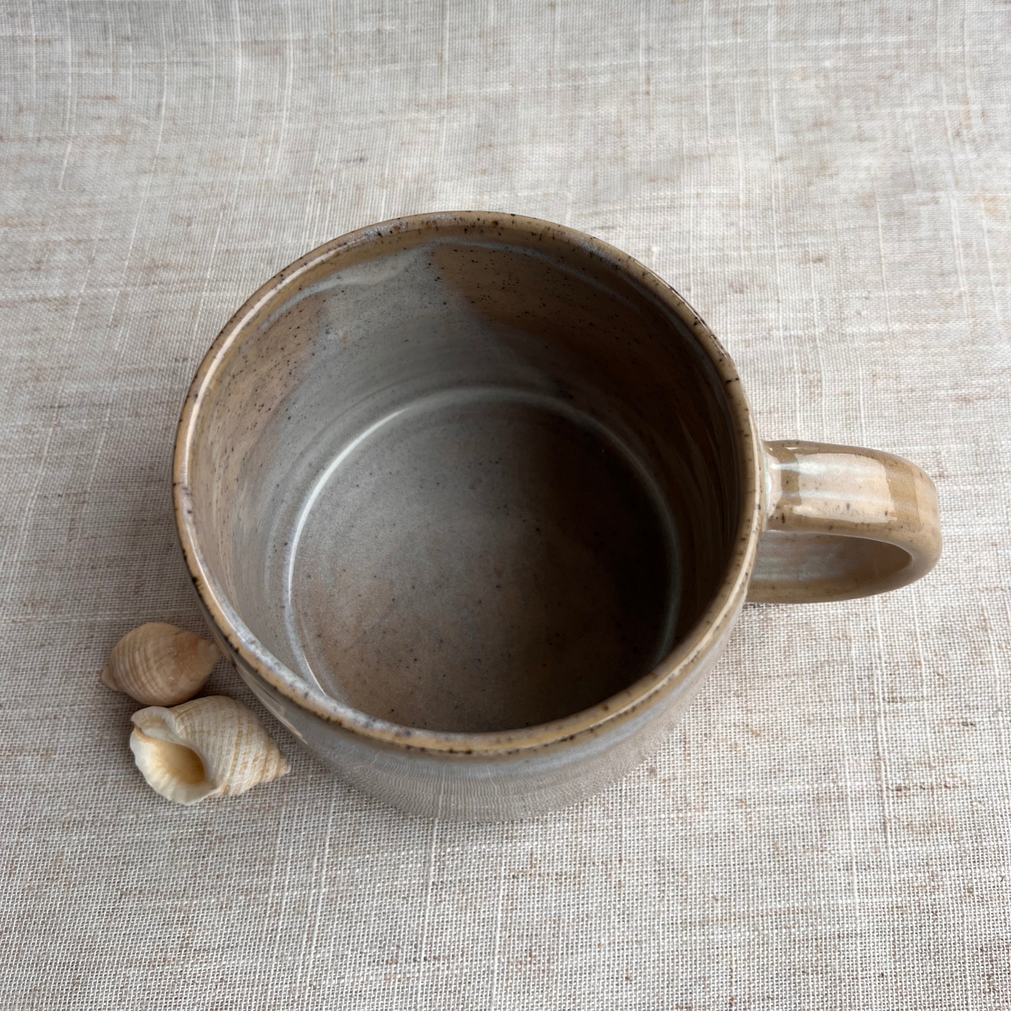 Handmade Ceramic Mug, Coastal Seashell Range