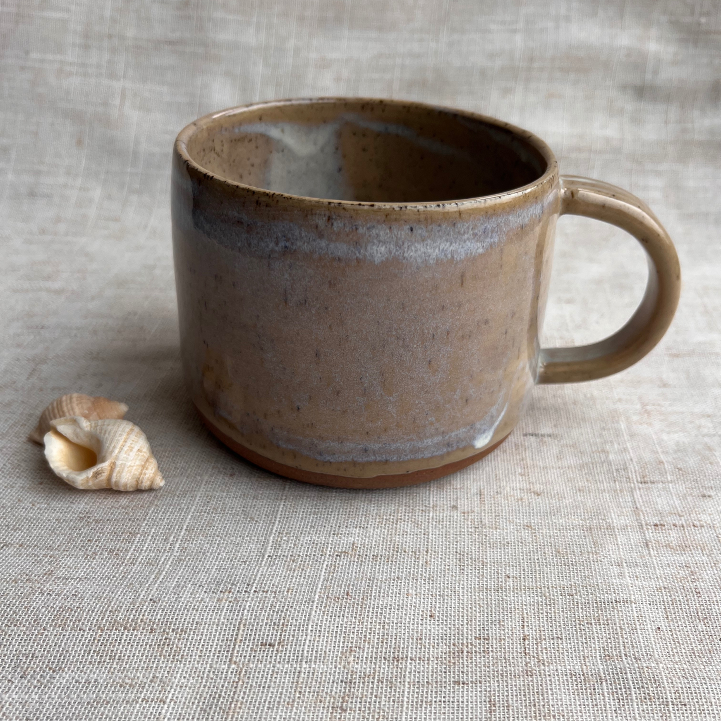 Handmade Ceramic Mug, Coastal Seashell Range