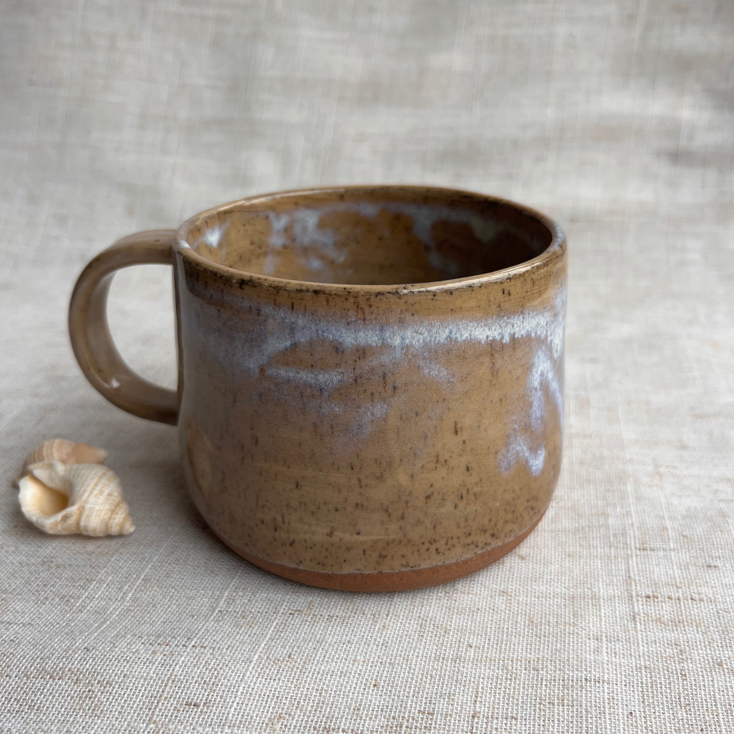 Handmade Ceramic Mug, Coastal Seashell Range
