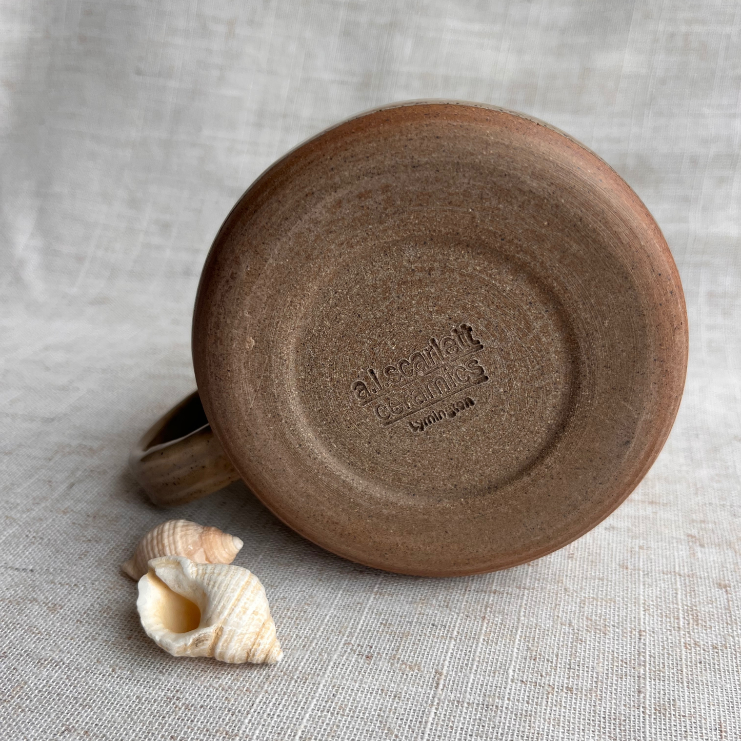 Handmade Ceramic Mug, Coastal Seashell Range