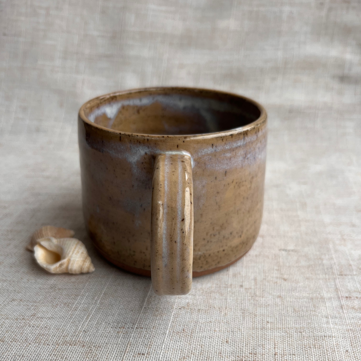 Handmade Ceramic Mug, Coastal Seashell Range