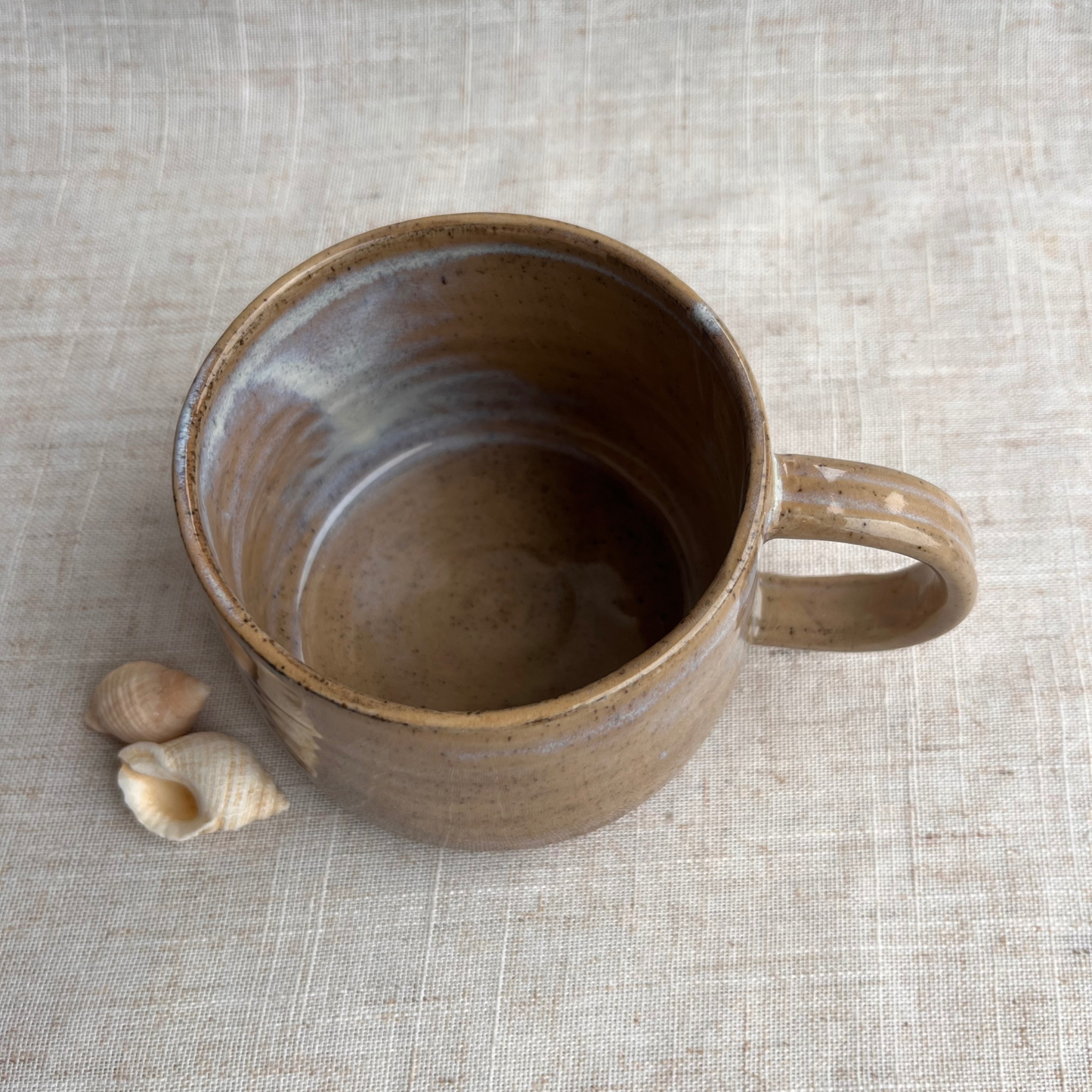 Handmade Ceramic Mug, Coastal Seashell Range