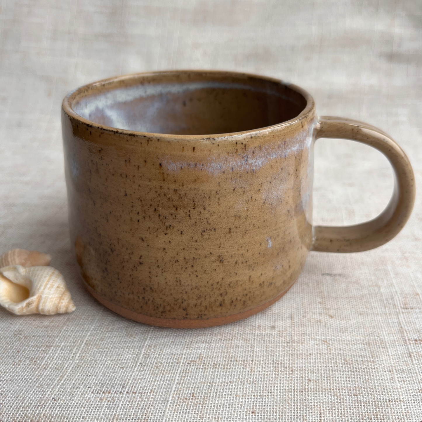 Handmade Ceramic Mug, Coastal Seashell Range