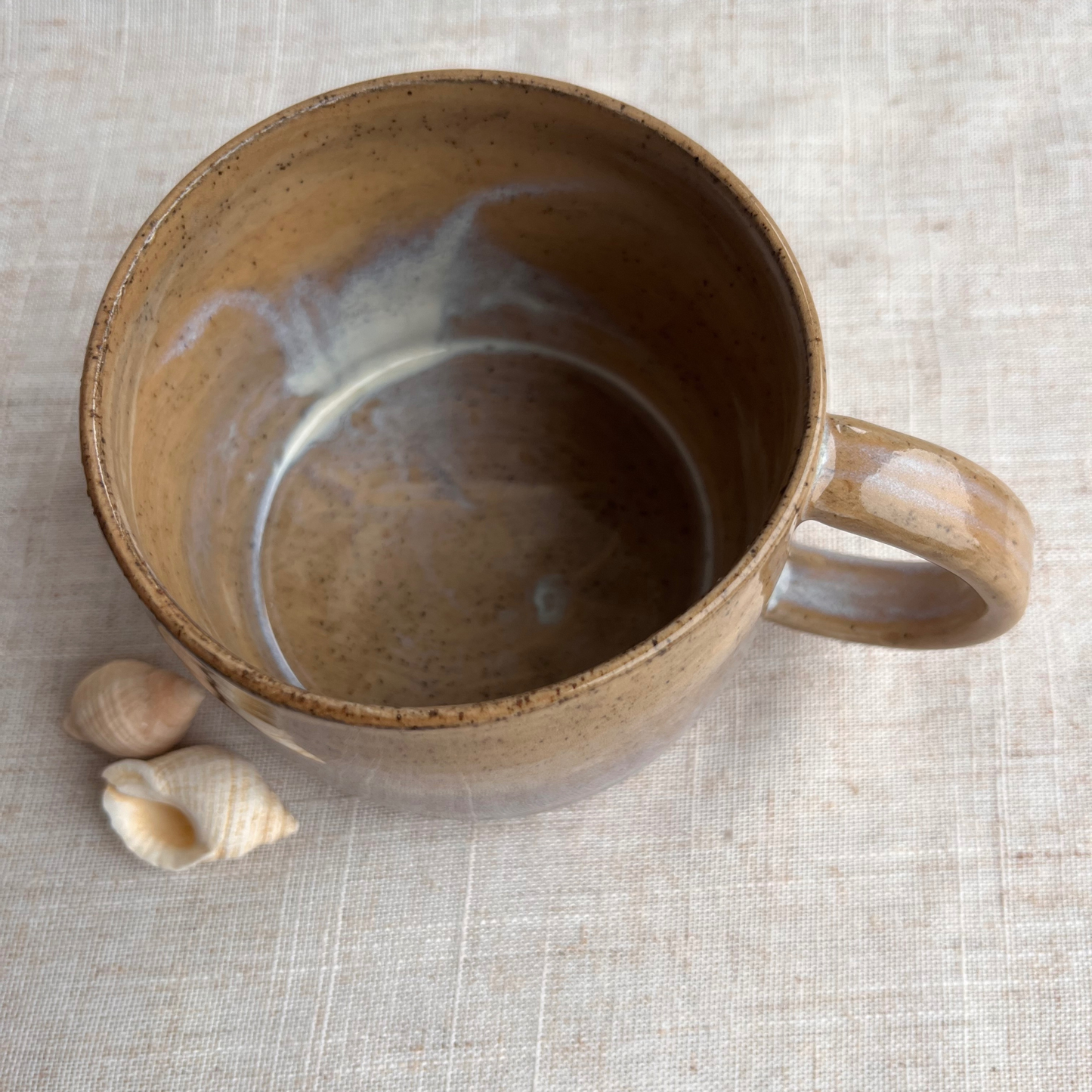 Handmade Ceramic Mug, Coastal Seashell Range