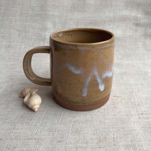 Handmade Small Ceramic Mug, Coastal Seashell Range