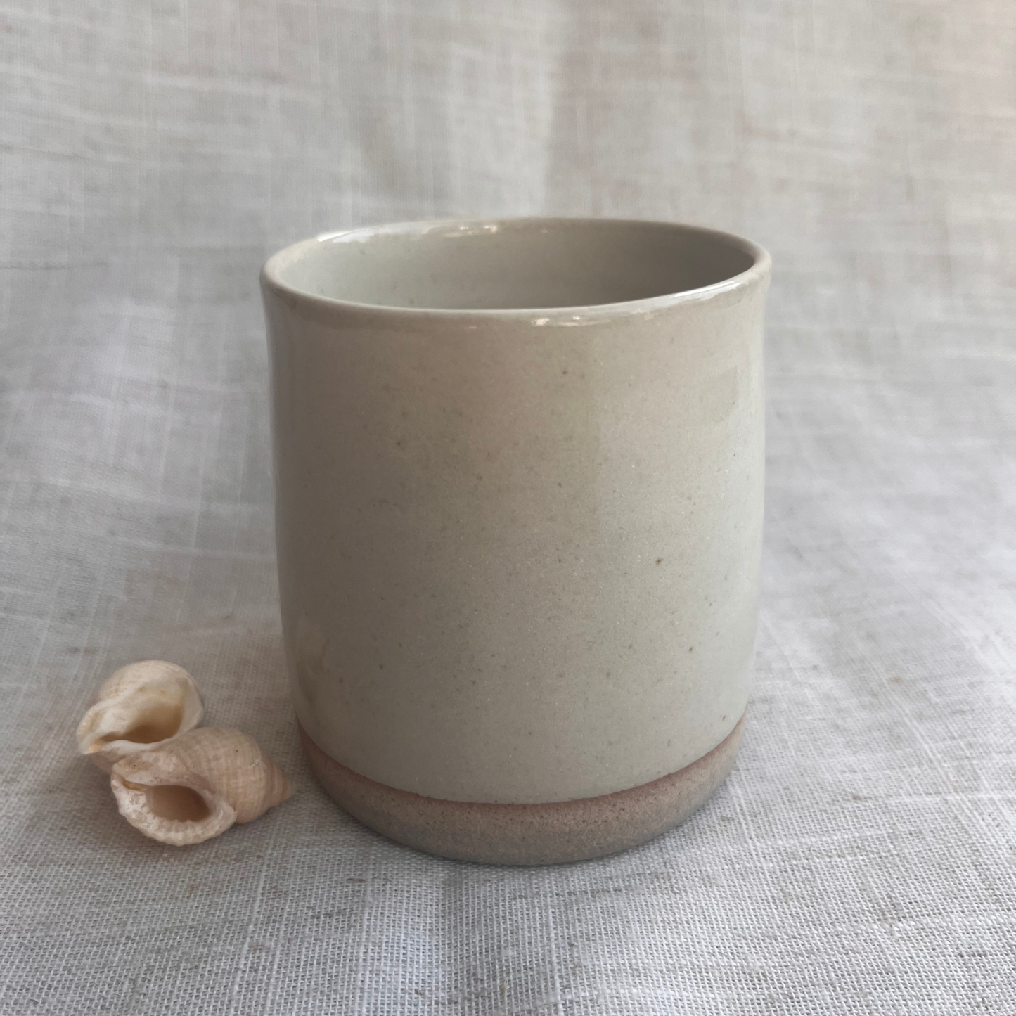 Coastal Handmade Ceramic Mug Cream