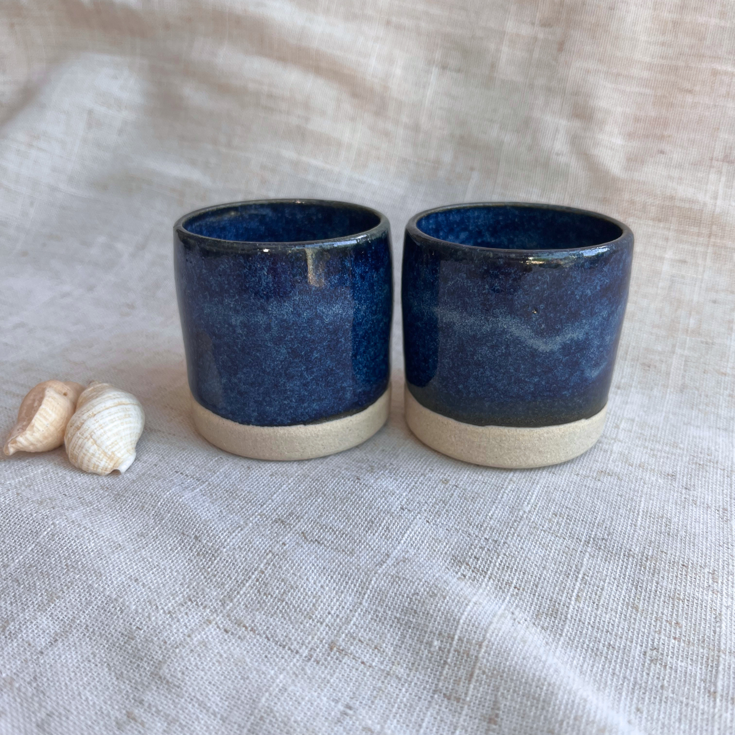 Coastal Handmade Ceramic espresso cups