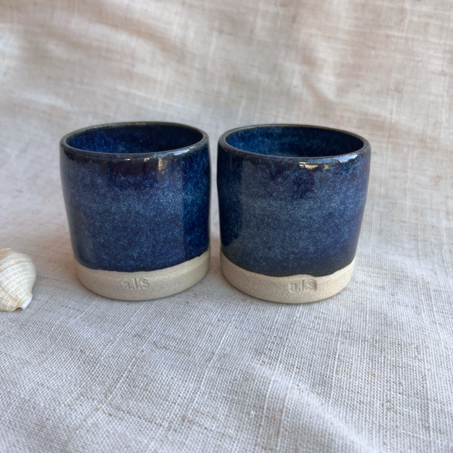 Coastal Handmade Ceramic espresso cups
