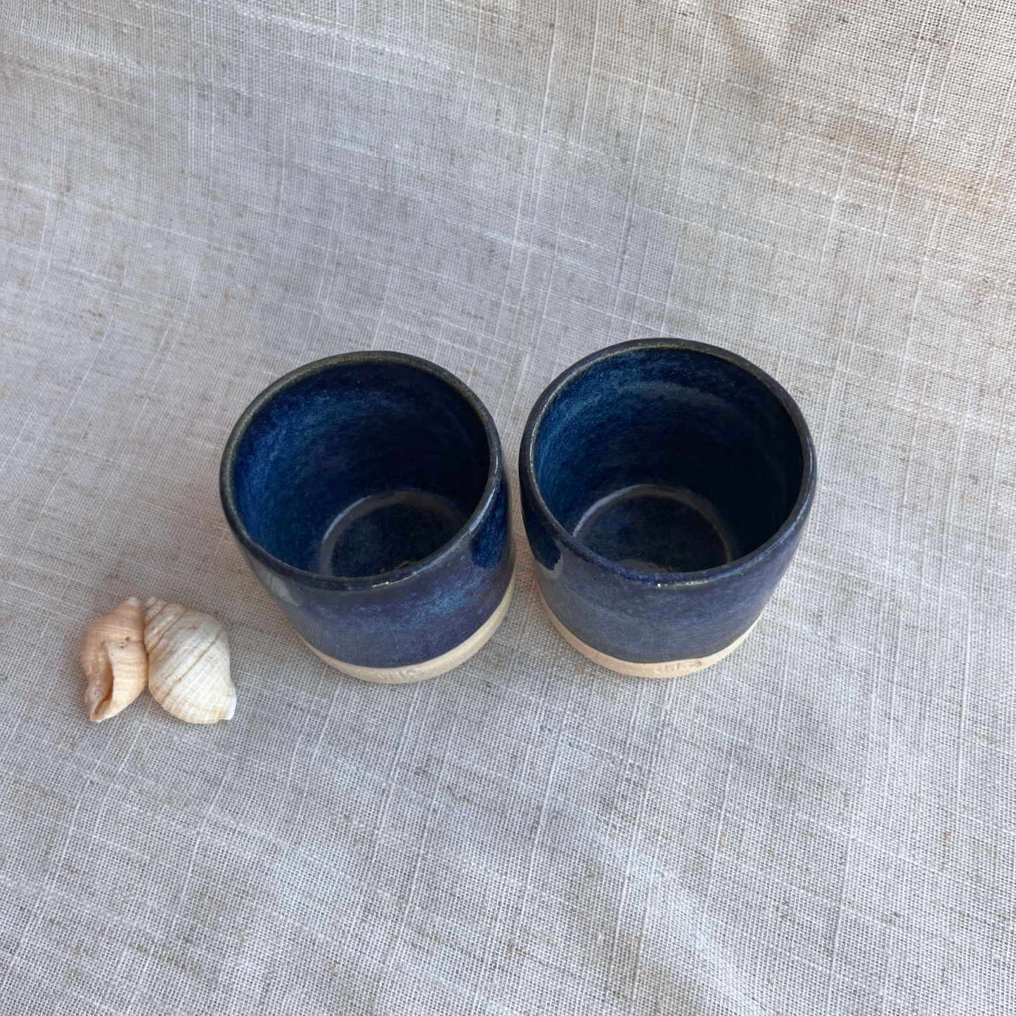 Coastal Handmade Ceramic espresso cups