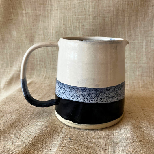 coastal jug, blue and white jug